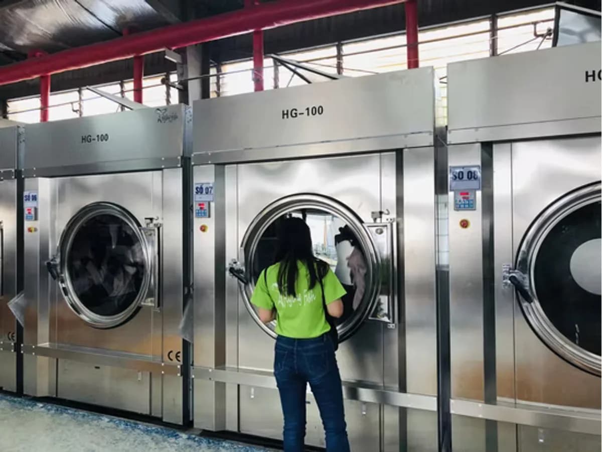 Commercial tumble dryer for laundry equipment repair